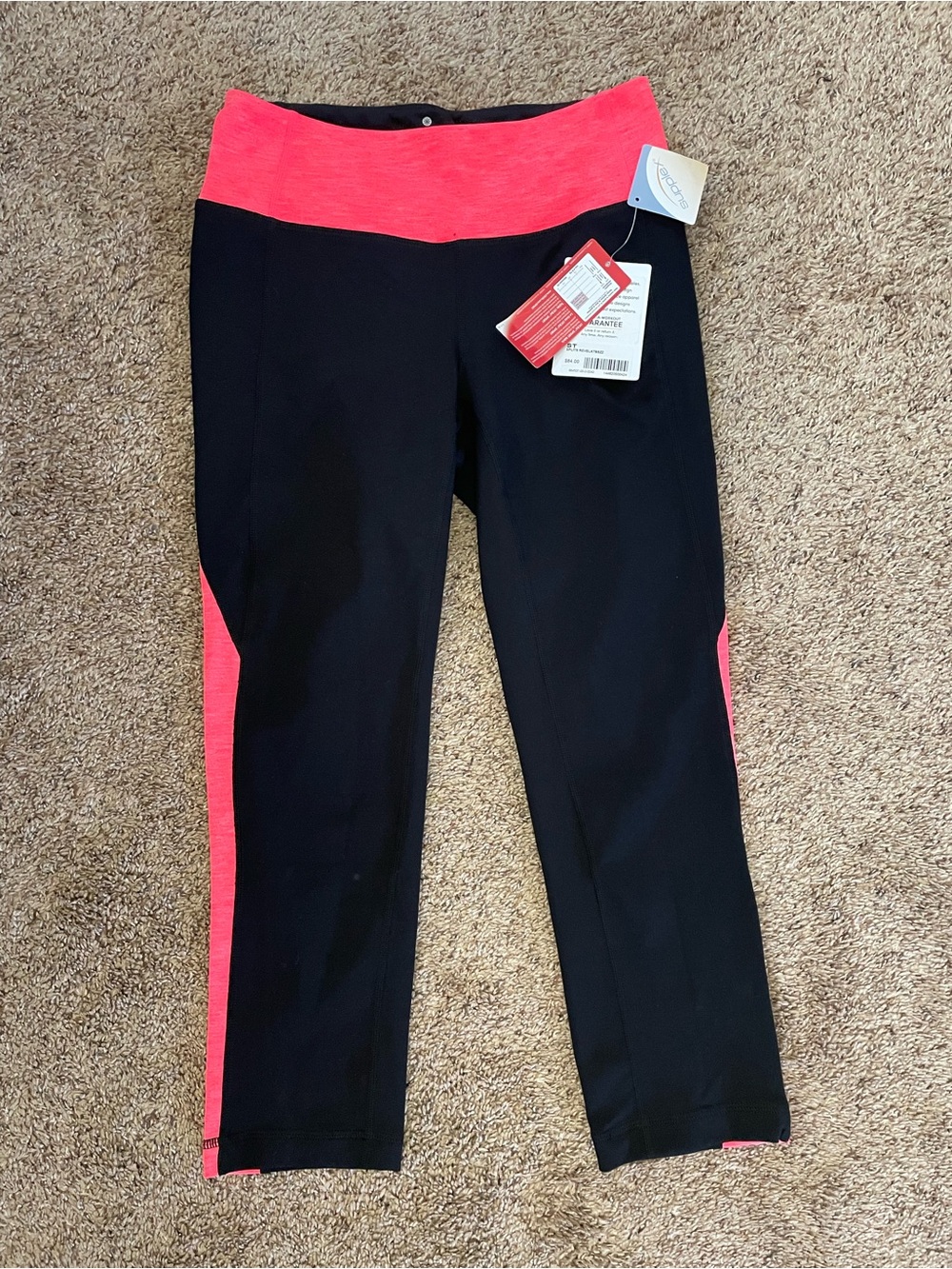 Athleta Splits Revelation Capri Leggings Black Size Small